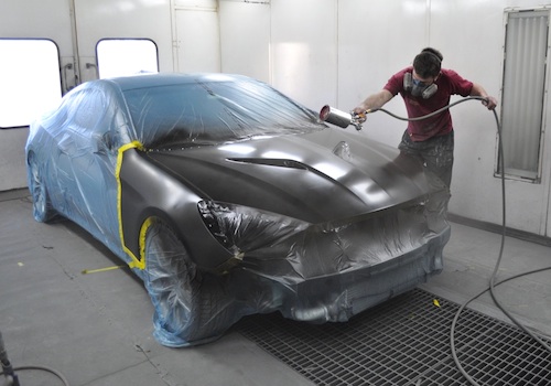 Painting the Hood of a Car